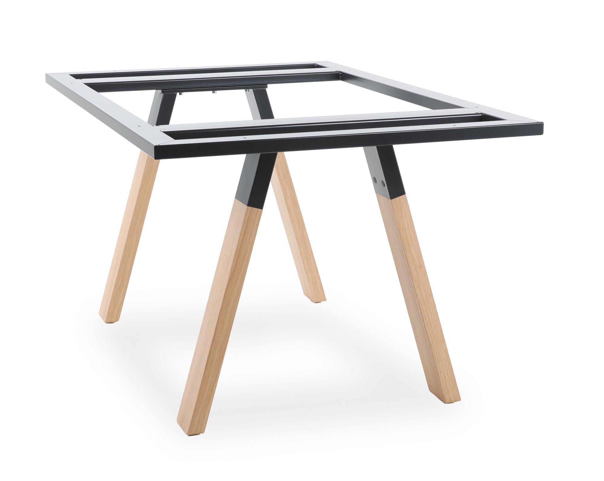 Stůl AD-TABLE WoodOak_SteelBlack Frame
