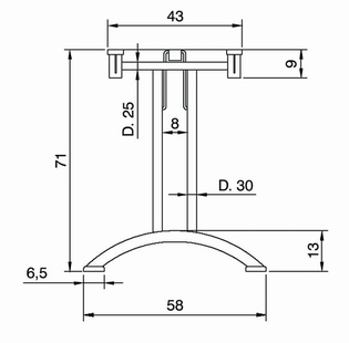 TISCHGESTELLE Flexi 2