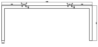 TABLE FRAMES KUBIRA 1600