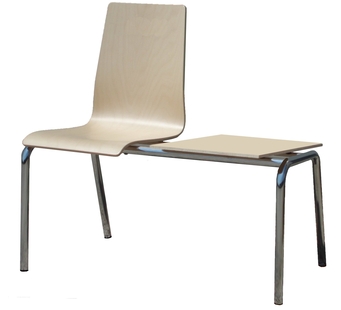 KRIM BENCH 1-SEAT +TISCH