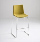 BARSTOOL KANVAS FRONT UPHOLSTERED