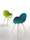 UPHOLSTERED CHAIR COOKIE WOODEN LEGS