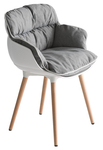 UPHOLSTERED CHAIR CHOPPY SLEEK BL