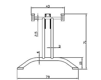 TISCHGESTELLE Flexi 2 Big