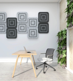 Wall-mounted acoustic panel HIPPY HIW1