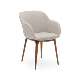 Elegant upholstered chair SHELL W PAD 