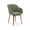 Elegant upholstered chair SHELL W PAD 