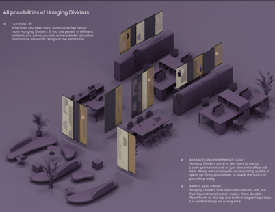 Akustika Hanging Dividers