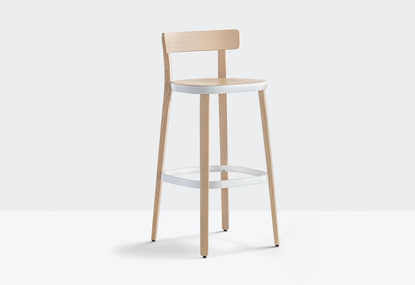 Wooden bar stool FOLK 