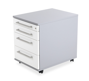 OFFICE DRAWER CONTAINER IN GRAY WHITE DECOR 